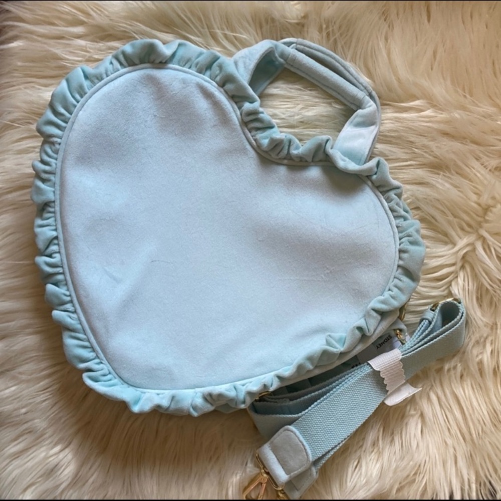 Feminine Stoney Clover Lane Velvet Mini Heart Tote